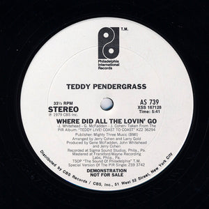 TEDDY PENDERGRASS | WHERE DID ALL THE LOVIN GO - 12 - PROMO