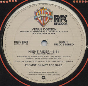 VENUS DODSON | NIGHT RIDER - 12 - PROMO - COMPANY SLEEVE WITH HYPE