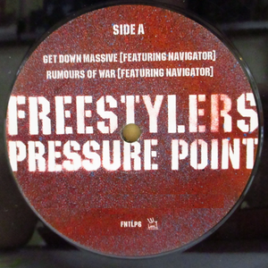 FREESTYLERS | PRESSURE POINT - 3LP - NO JACKET - INNER SLEEVES HAVE DRAWING ON THEM - ROUGH