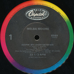 MELBA MOORE | KEEPIN' MY LOVER SATISFIED - 12 - GENERIC SLEEVE