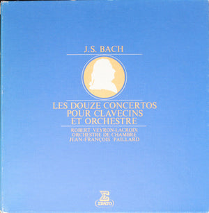 BACH | LES DOUIZE CONCERTOS POUR CLAVECINS ET ORCHESTRE - ROBERT VEYRON-LACROIX ORCH DE CHAMBRE JEAN-FRANCOIS - 4LP
