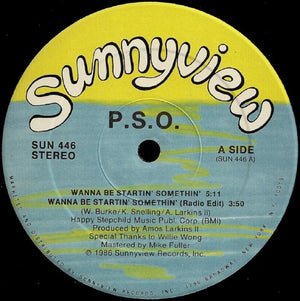 PSO | WANNA BE STARTIN' SOMETHIN' - 12 - COMPANY SLEEVE