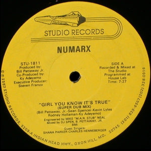 NUMARX | GIRL YOU KNOW IT'S TRUE - 12 - SOME LABEL DAMAGE