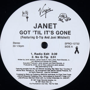 JANET JACKSON | GOT 'TIL IT'S GONE - 12 - PROMO