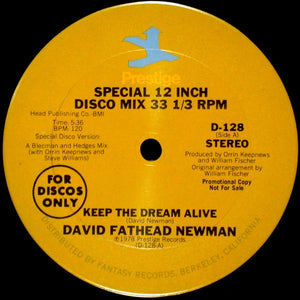 DAVID NEWMAN | KEEP THE DREAM ALIVE / CLOUDS - 12 - PROMO