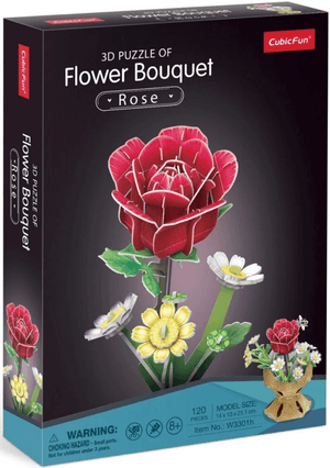 ROSE FLOWER BOUQUET 3D PUZZLE