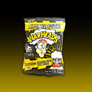 WARHEADS ATOMIC FIZZ SOUR HARD CANDY BAG 56G