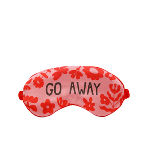 GO AWAY SLEEPING EYE MASK RED PINK