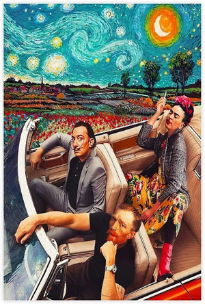 ART FRIENDS DALI KAHLO & VAN GOGH 617