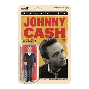 JOHNNY CASH THE MAN IN BLACK REACTION RETRO 3.75" ACTION FIGURE