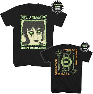 TYPE O NEGATIVE DONT WANT TO BE GLOW IN DARK TEE