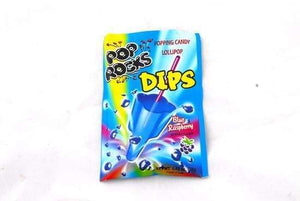 POP ROCKS DIPS BLUE RASPBERRY US IMPORT