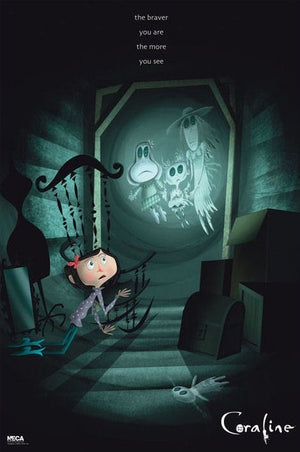 CORALINE BRAVER POSTER RARE SOME WEAR 643