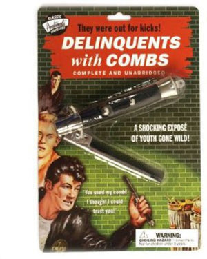 DELINQUENT FLICK COMB SWITCHBLADE FOLDING COMB