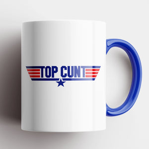 TOP CUNT MUG TOP GUN BLUE HANDLE
