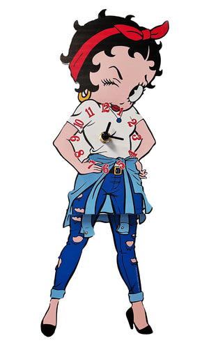 BETTY BOOP SWINGING LEGS CLOCK