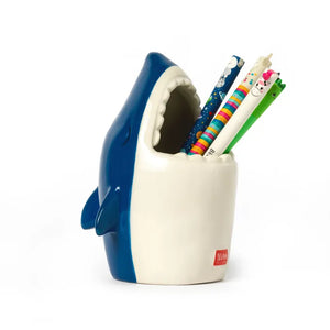 SHARK DESK PEN HOLDER (PENS NOT INCLUDED)