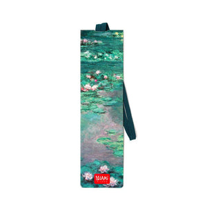 BOOKMARK | CLAUDE MONET WATERLILLIES BOOKMARK WITH ELASTIC