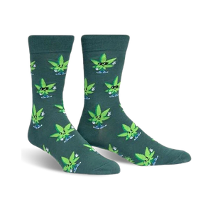 PEACE OUT WEED MENS CREW SOCK SIZE 7-13