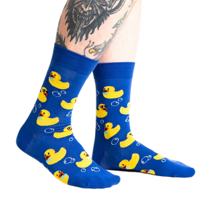 RUBBER DUCKIE MENS CREW SOCK SIZE 7-13