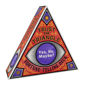 CHRONCLE BOOKS | TRUST THE TRIANGLE YES NO MAYBE FORTUNE TELLING DECK