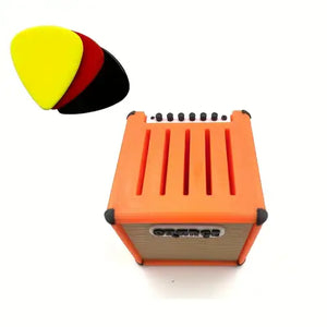GUITAR PICK HOLDER ORANGE CAB SHAPED
