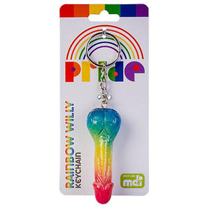 RAINBOW PENIS KEYRING KEYCHAIN