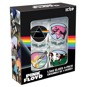 PINK FLOYD ALBUM COVERS SHOT GLASS SET