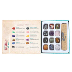 HEALING GEMSTONES CRYSTAL COLLECTION GIFT SET