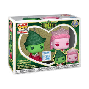 GLINDA AND ELPHABA POP! KEYCHAIN 2 PACK