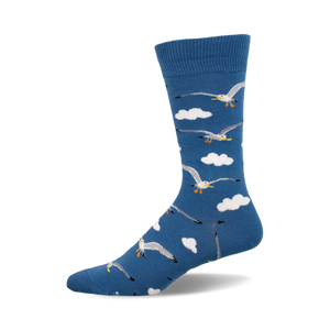 SEAGULL STEALING CHIPS MINE NOW SOCKS BLACK (7-12 M / 11-13 W)