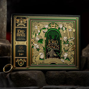 LORD OF THE RINGS PUZZLE 1,000 PIECE JIGSAW GOLD AND GREEN FOIL