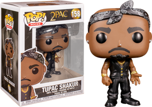 TUPAC BLACK BANDANA POP! VINYL POP VINYL FIGURINE 2PAC