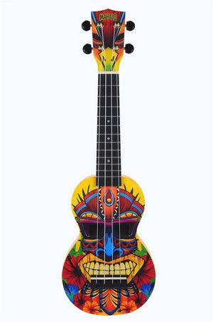 UKULELE TIKI DESIGN  W/ BAG