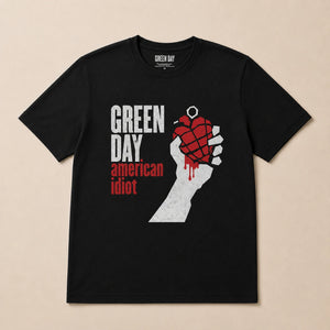 GREEN DAY AMERICAN IDIOT TEE BLACK