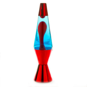 RETRO LAVA LAMP METALLIC RED DIAMOND