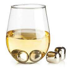 WINE PEARLS ALCOHOL WHISKEY COOLING STONES 4 BOX