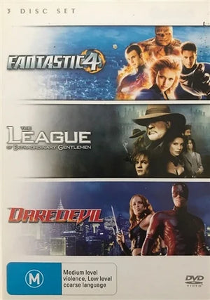 MOVIE ACT | FANTASTIC 4 / LEAGUE OF EXTRAORDINARY GENTLEMEN / DAREDEVIL (3 DVD)