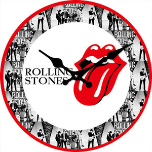 ROLLING STONES GLASS CLOCK 30CM