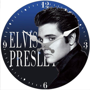 ELVIS GLASS CLOCK 30CM