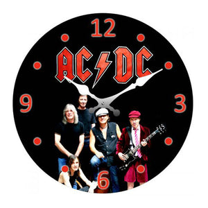 ACDC GLASS CLOCK 30CM