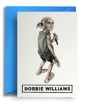 DOBBIE WILLIAMS GREETING CARD