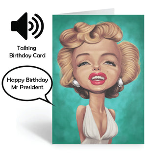 MARILYN MONROE SOUND BIRTHDAY TALKING CARD
