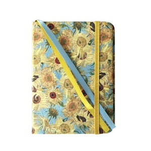 VAN GOGH SUNFLOWERS A6 JOURNAL FABRIC COVERED