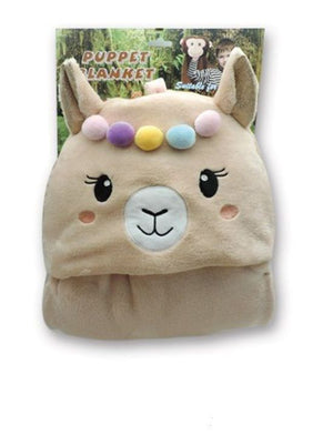 LLAMA PILLOW BLANKET HOOD