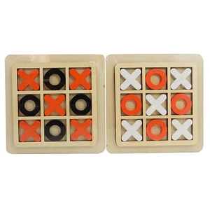 WOODEN TIC TAC TOE NOUGHTS AND CROSSES