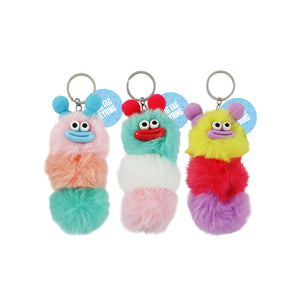 POM POM MONSTER BAG HANGER KEYRING