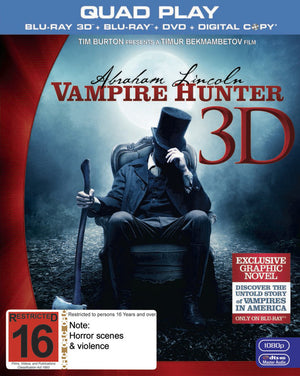 MOVIE BLAC | ABRAHAM LINCOLN VAMPIRE HUNTER (3D/2D BLU - RAY/DVD)