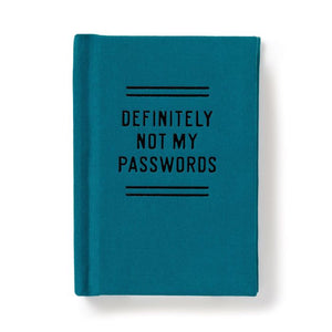 DEFINITELY NOT MY PASSWORDS-A TINY PASSWORD DIARY GREEN 7X1X10CM