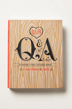 JOURNAL | OUR Q AND A A DAY 3 YEAR JOURNAL FOR TWO